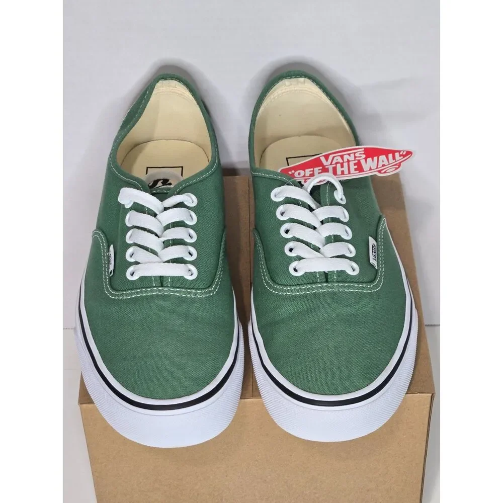 Vans Authentic Deep Grass Green Canvas Skate Shoes | Men's Size 8 - Women's 9.5